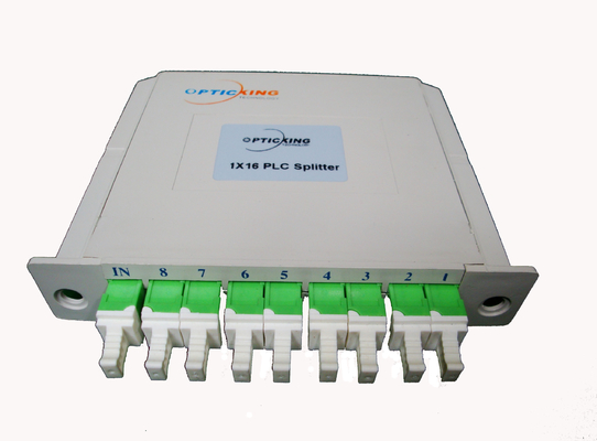 1260-1650nm FTTH الألياف البصرية PLC الفاصل 1x4 1x8 1x16 1x32 1x64
