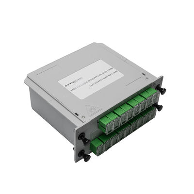الألياف البصرية 1260-1650nm FTTH PLC الفاصل 1x4 1x8 1x16 1x32 1x64