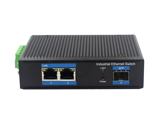 OPK-4500-1GX2GT 10/100/1000Base-TX (PoE) إلى 1000Base-FX محول الوسائط الصناعية